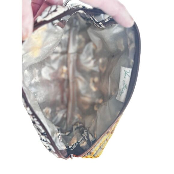 Vera Bradley Slate Blooms Small Cosmetic Makeup Case 4 Purse Tote Backpack - Picture 6 of 6